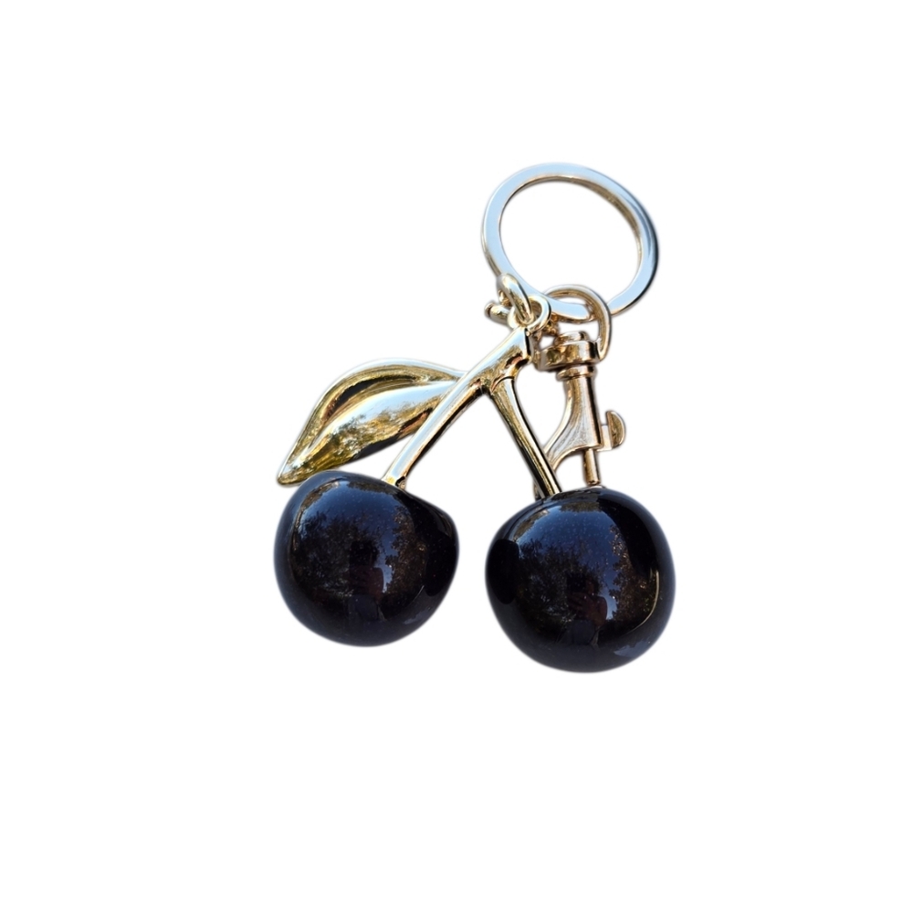 New Large Black Cherry Keychain Accessory